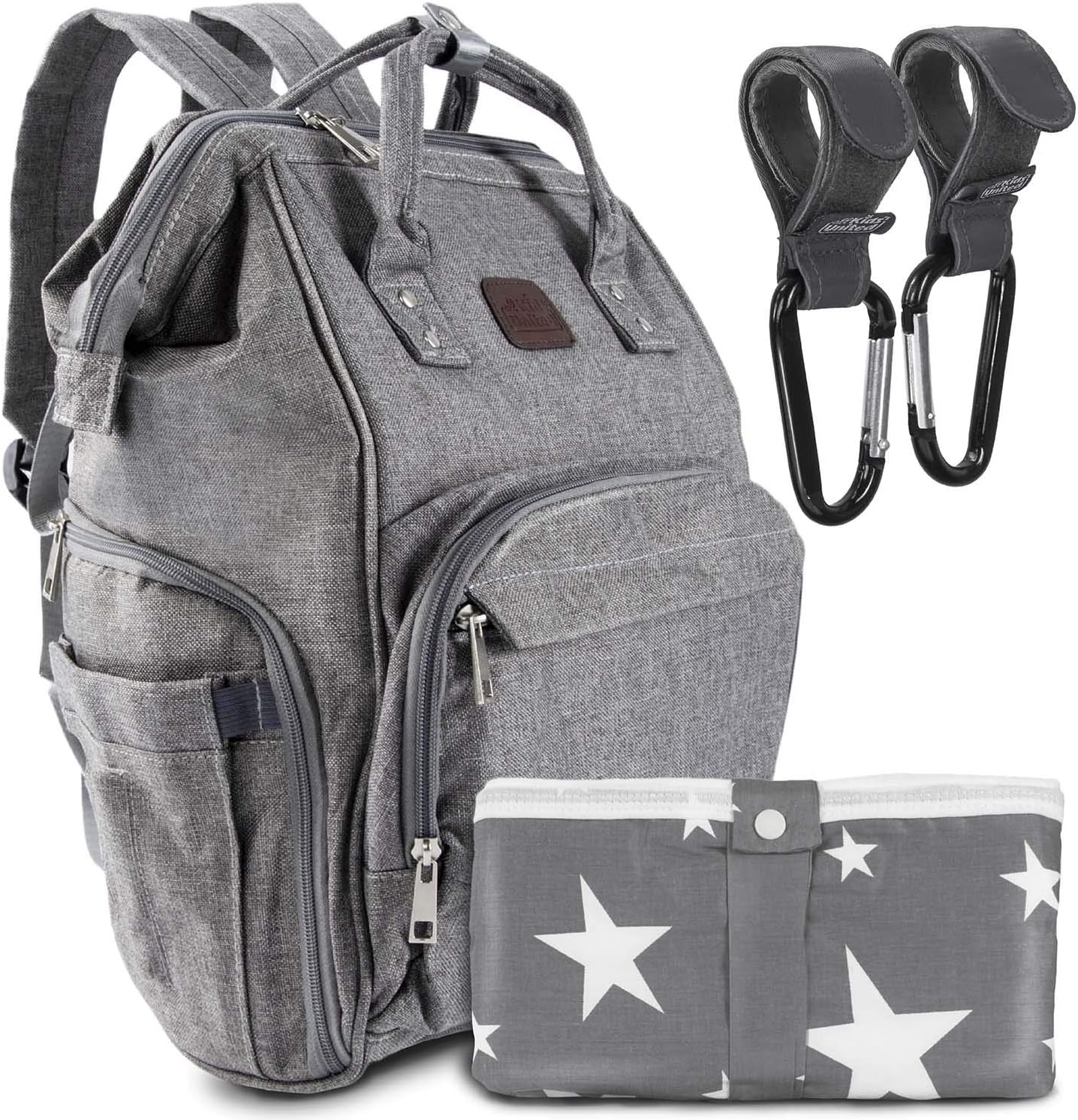 Baby Wickelrucksack Deluxe Set mit Babybett & Wickelauflage