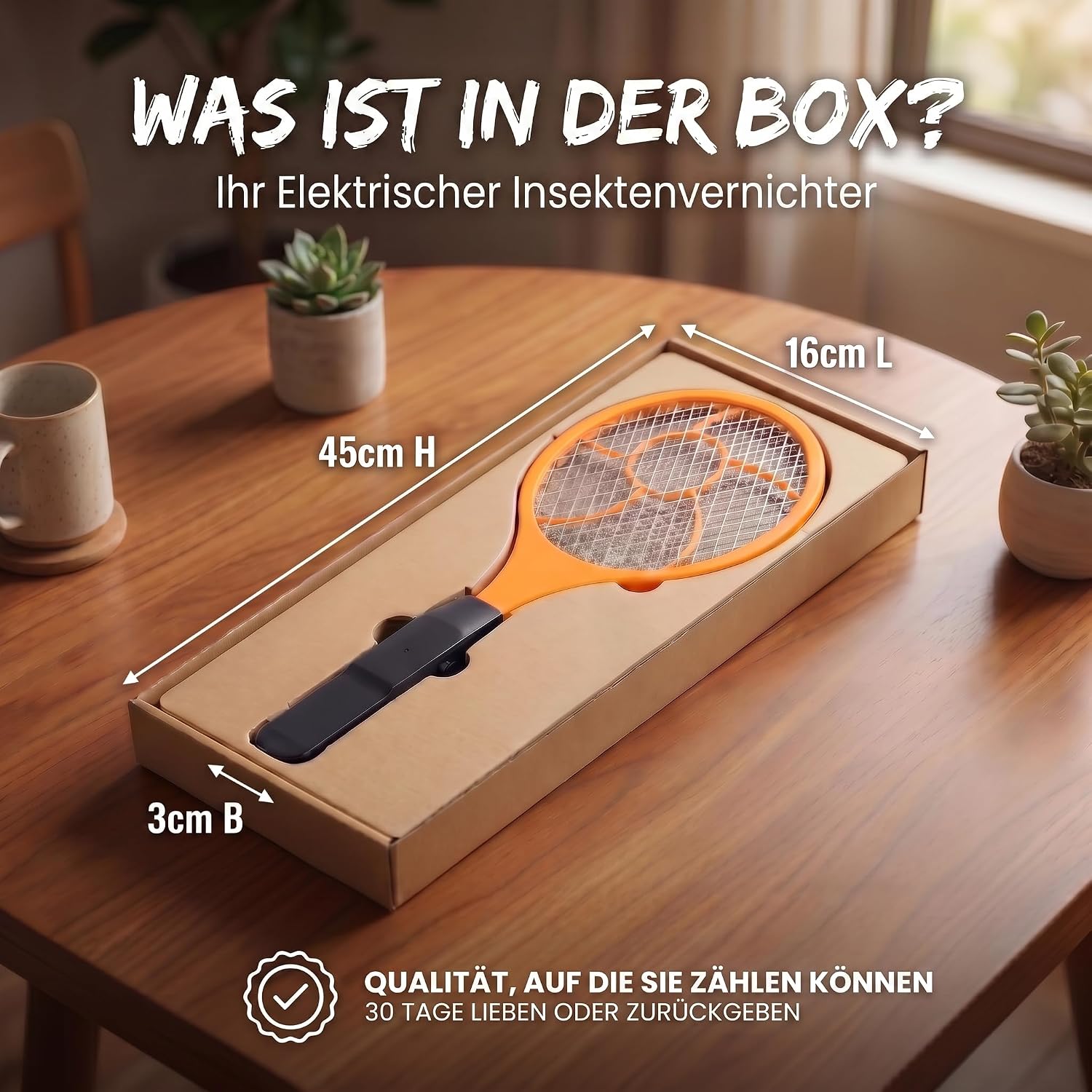 Elektrische Fliegenklatsche - Mücken- & Insektenvernichter