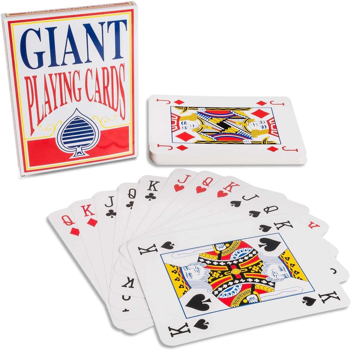 XXL Pokerkarten - Riesiges Jumbo-Kartenspiel 54-teilig (28x21cm)