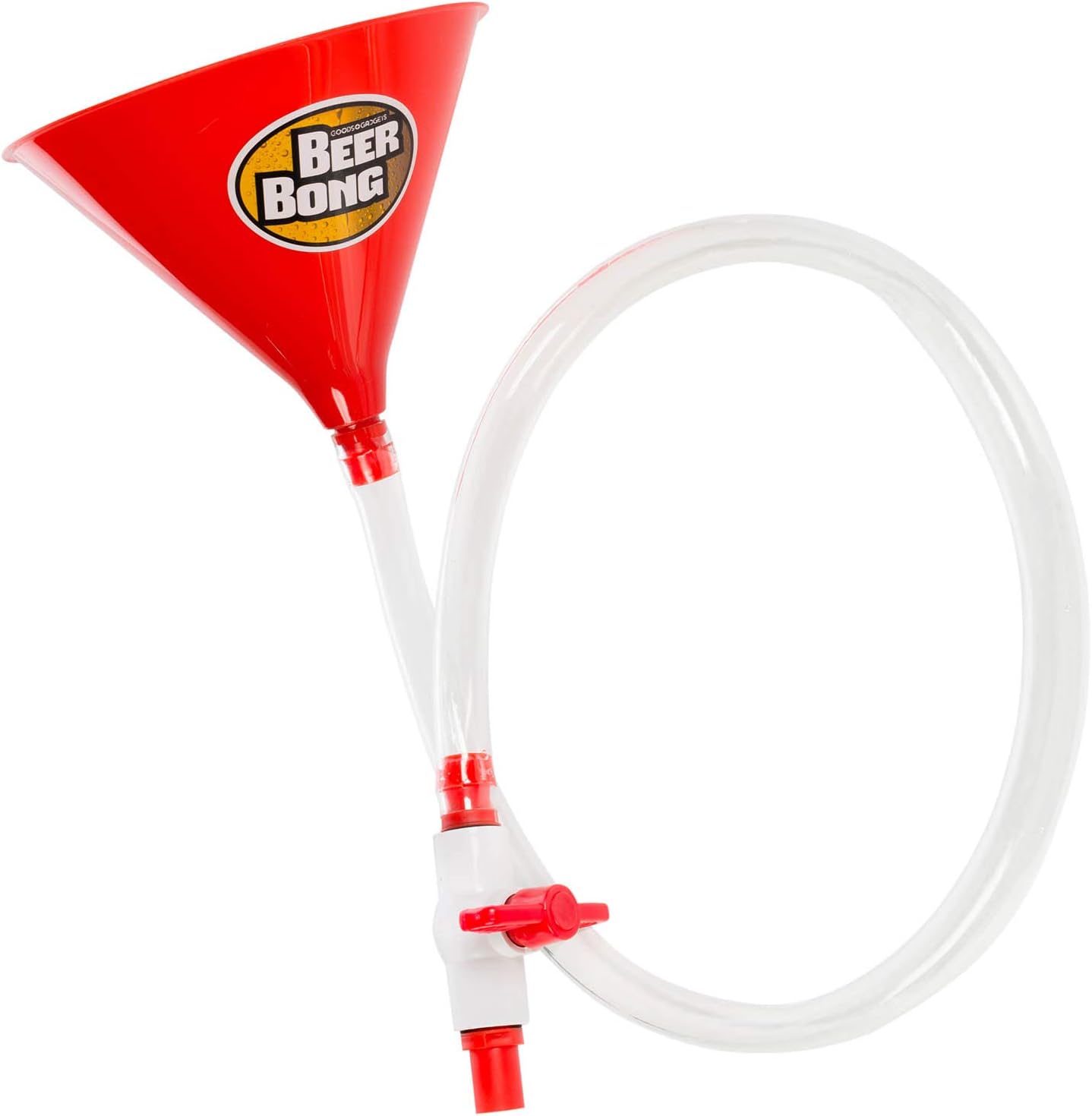 Bierbong Trichter - Party Bierstürzer mit Ventil & Schlauch