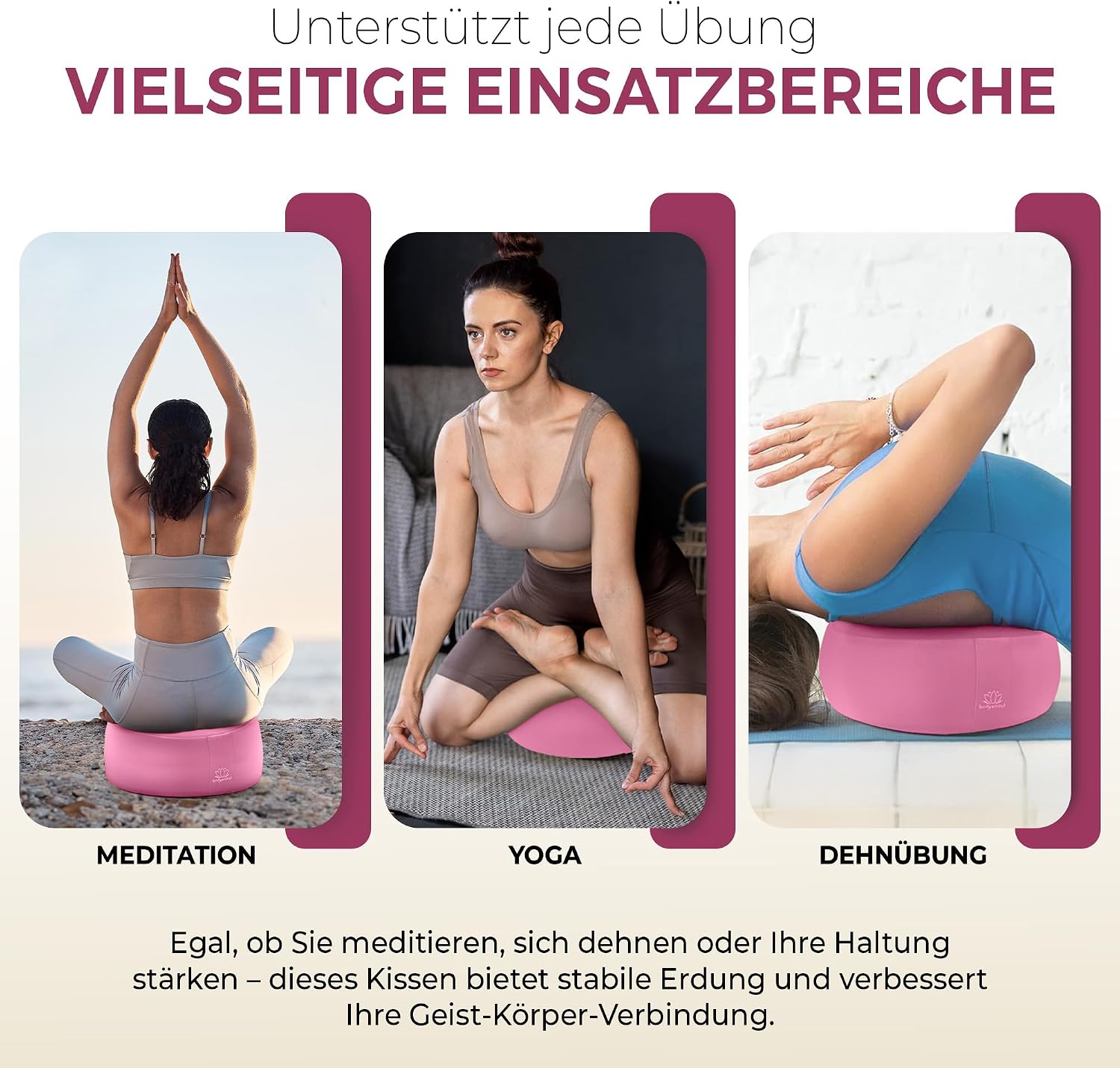 Yoga Meditationskissen - Ergonomisches Bodenkissen zur Entspannung
