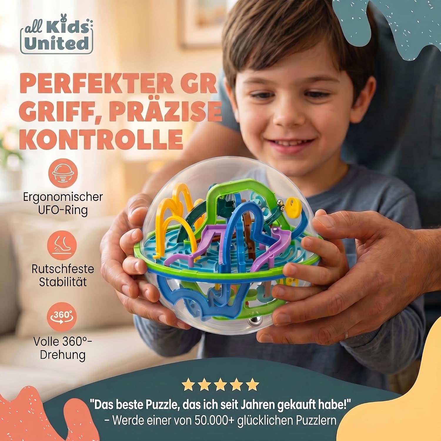 3D Kugel Labyrinth Puzzle – Magic Maze Geschicklichkeitsspiel