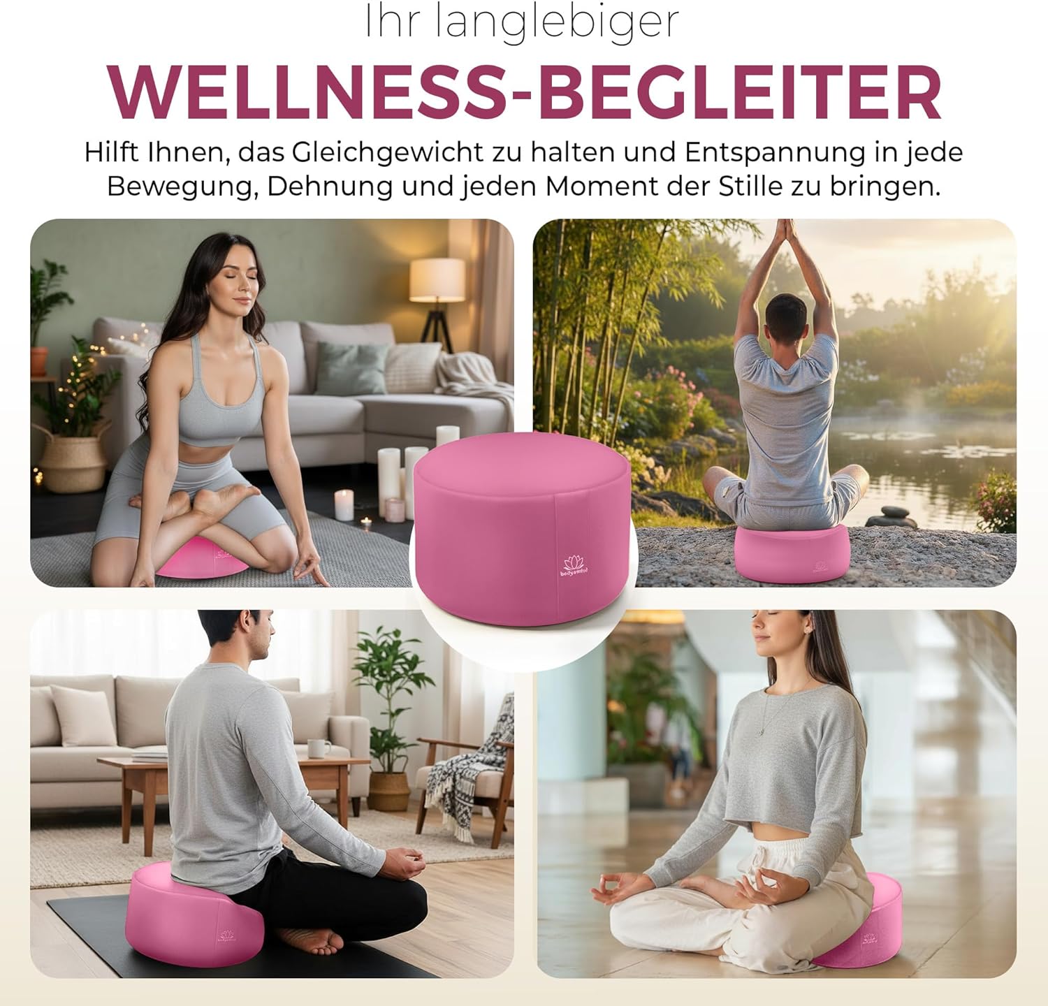 Yoga Meditationskissen - Ergonomisches Bodenkissen zur Entspannung