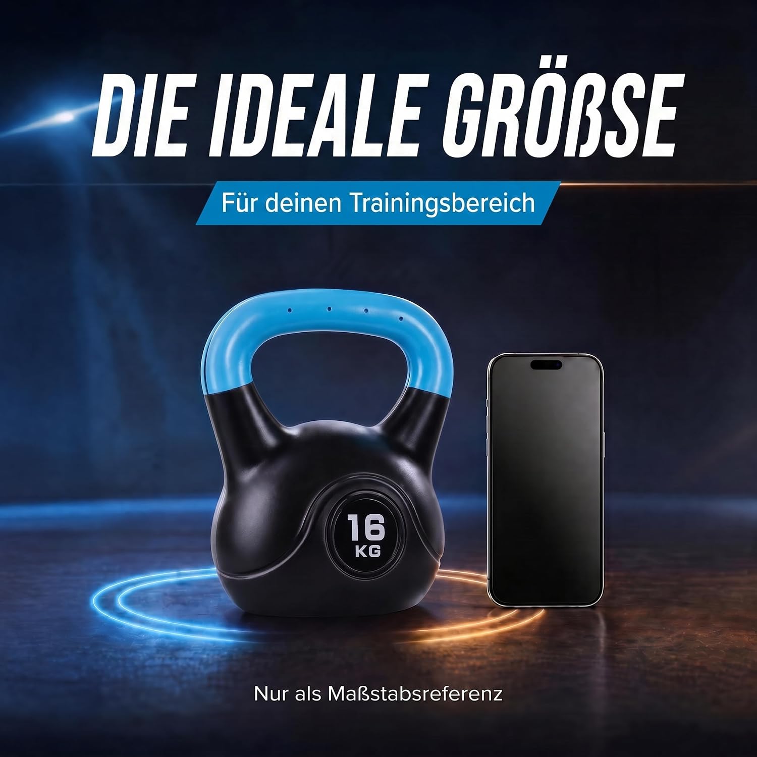 Kettlebell Kugelhantel Deluxe 2-20 kg – Bodenschonendes Krafttraining