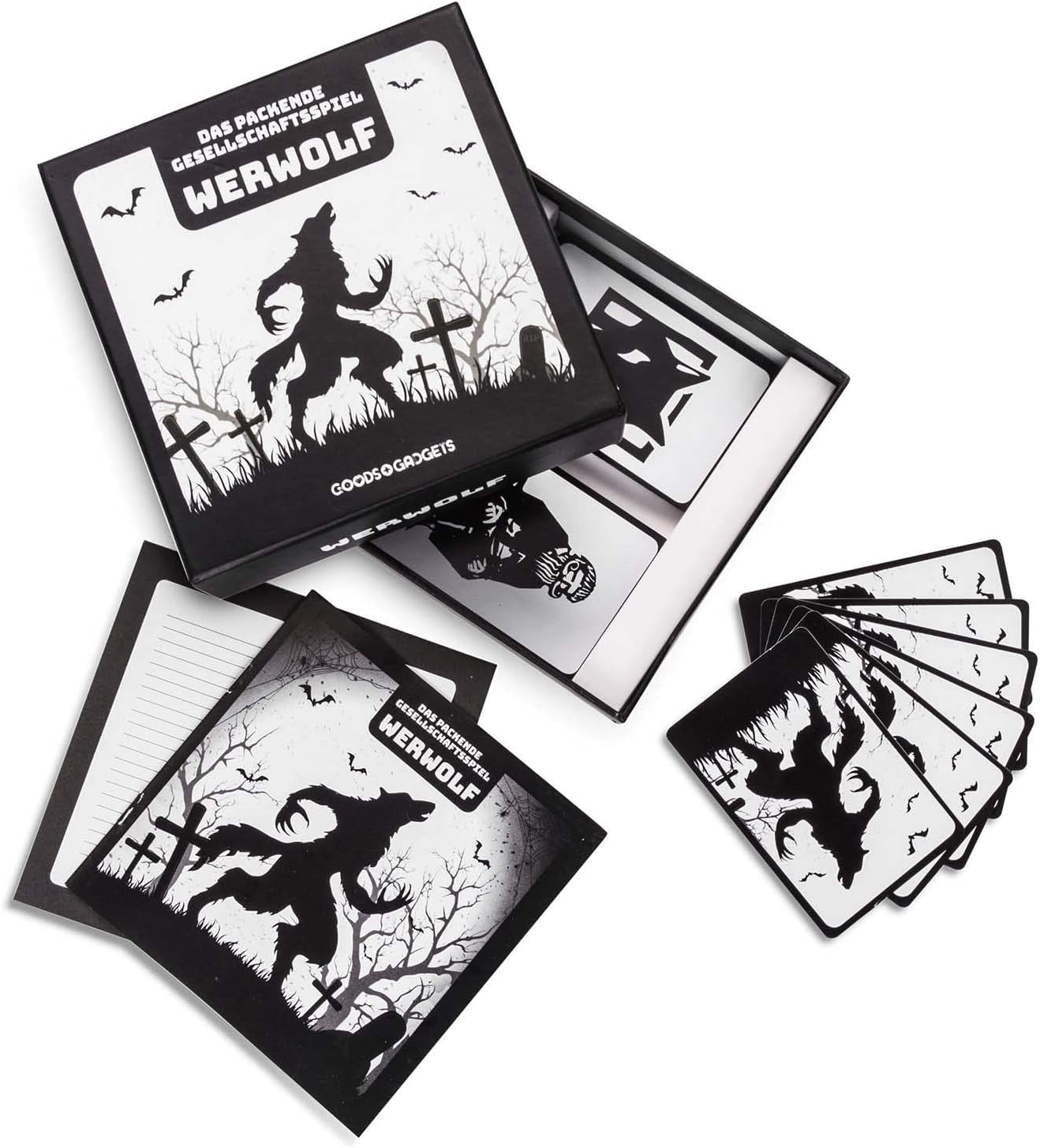 Werwolf Deluxe Edition - Gesellschaftsspiel für große Gruppen