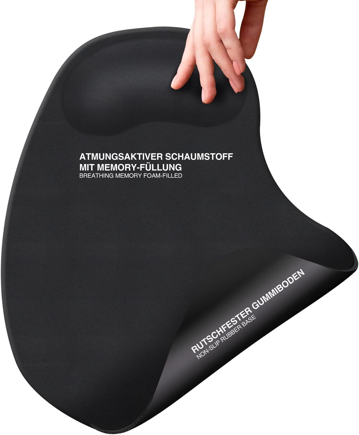 Ergonomisches Gel-Mauspad mit Handgelenkauflage - Rutschfest