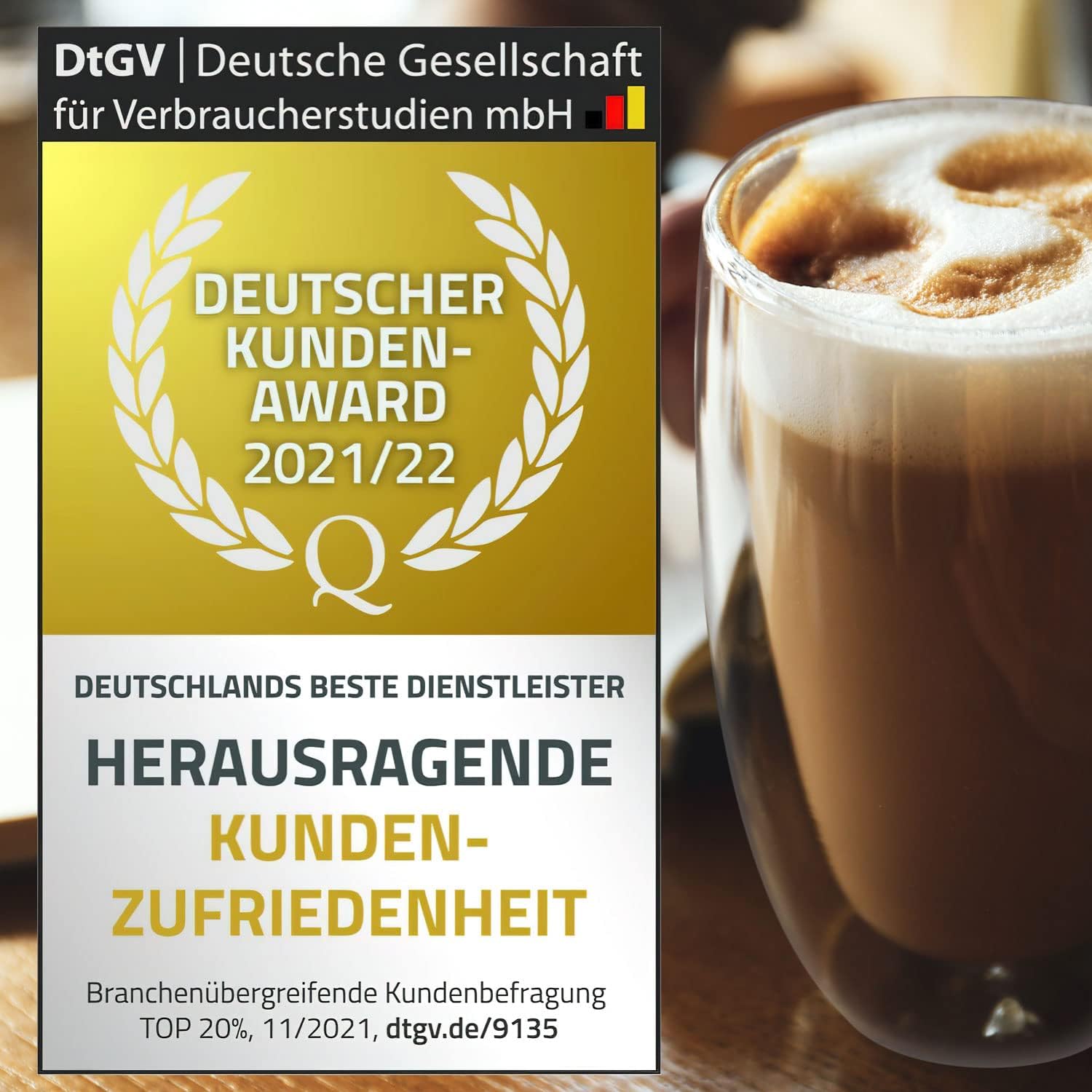 Dimono Thermo-Longdrinkglas 450ml - Doppelwandiges Isolierglas