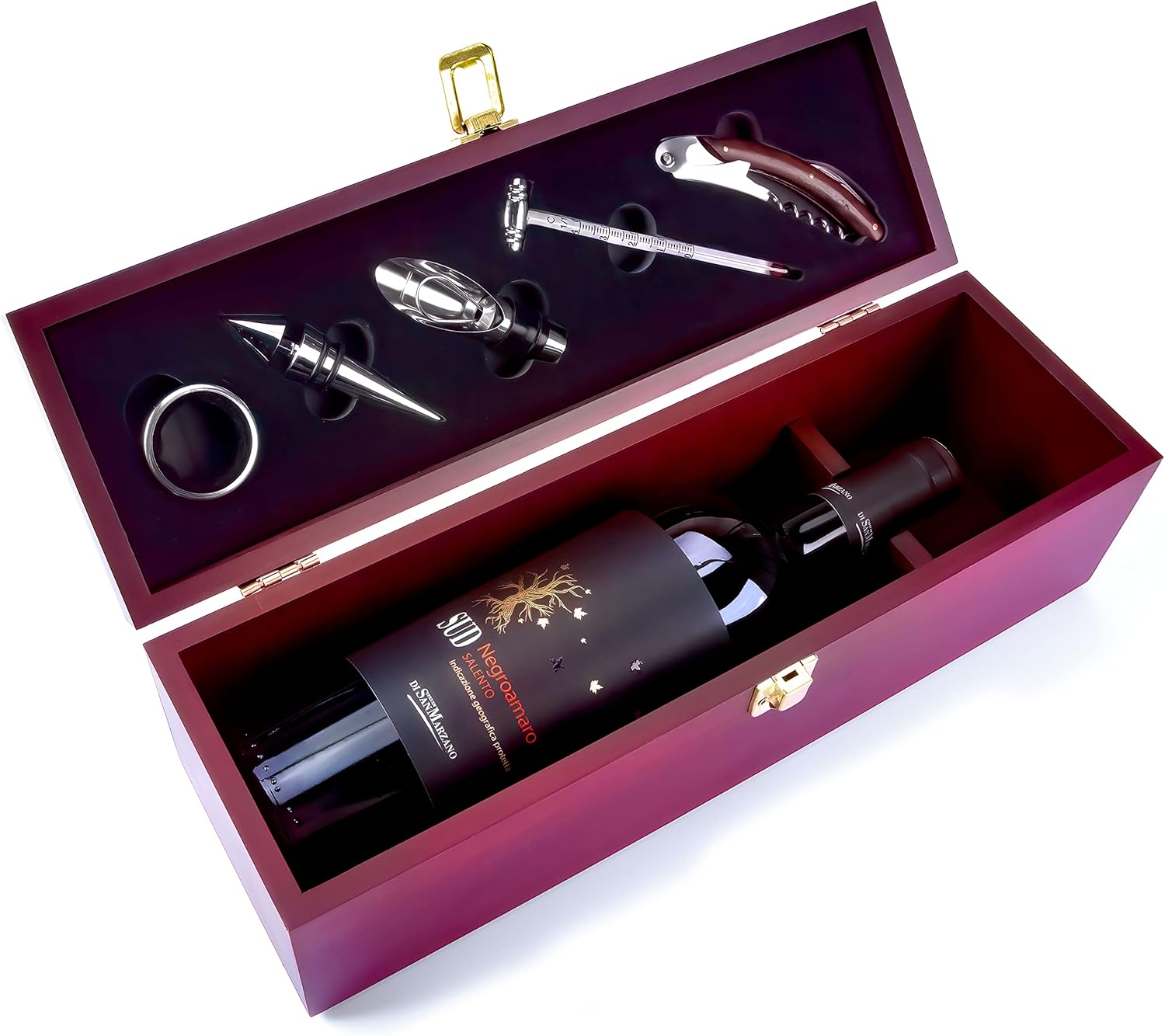 Edles Wein Sommelier-Set in Holzbox - Das perfekte Geschenkset