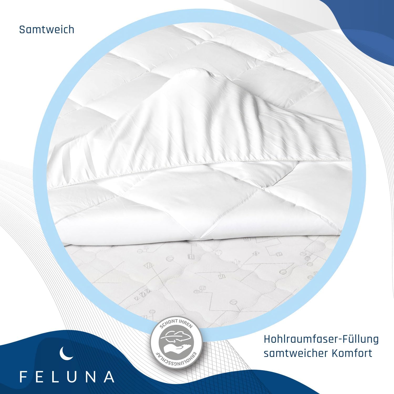 Feluna Mikrofaser Matratzentopper 80x200cm – Atmungsaktive Auflage
