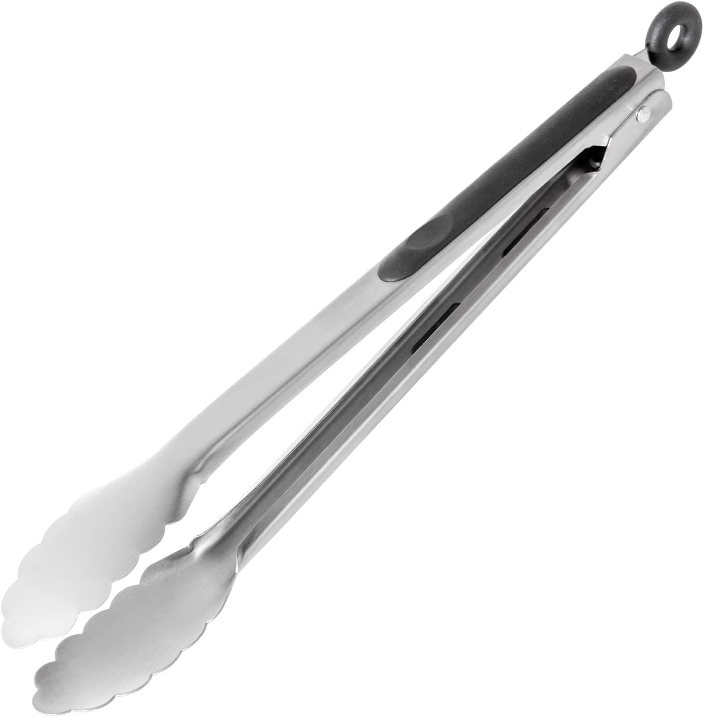 Premium Grillzange Edelstahl - 34 cm BBQ-Zange mit Feststellmechanismus