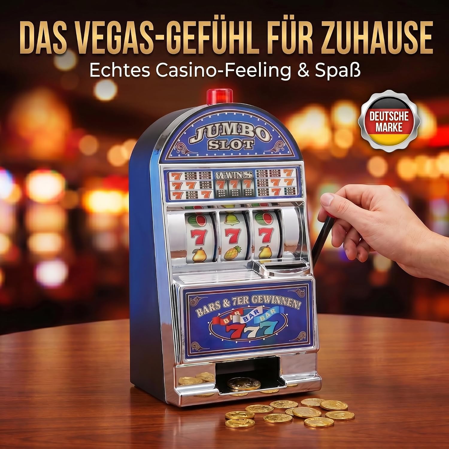Einarmiger Bandit Slot Machine - Retro Spielautomat & Spardose