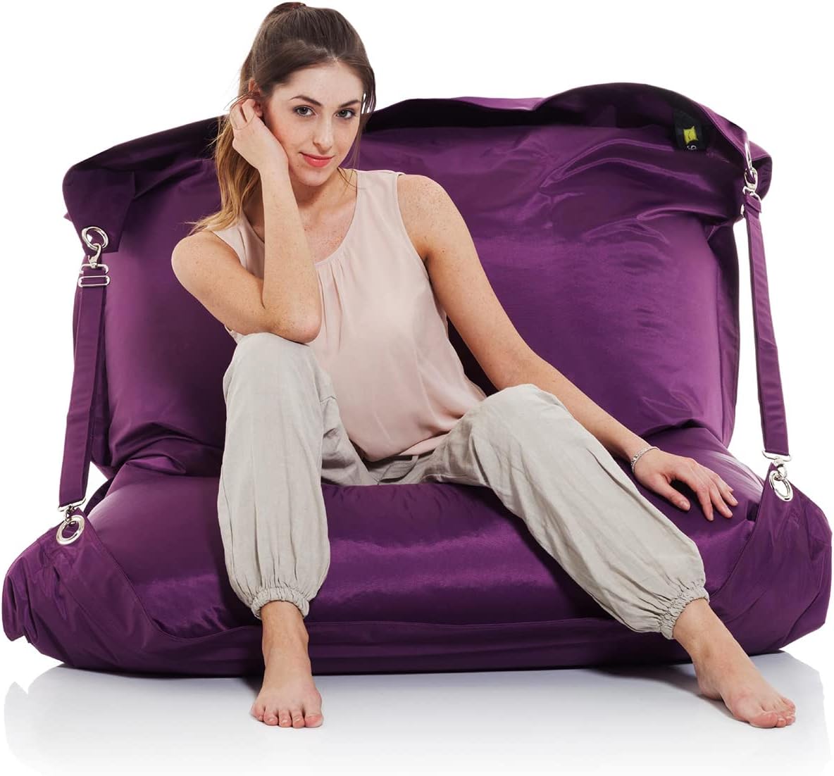 SMOOTHY Sitzsack XXL - Robustes Outdoor Sitzkissen - Mitternachts-Blau