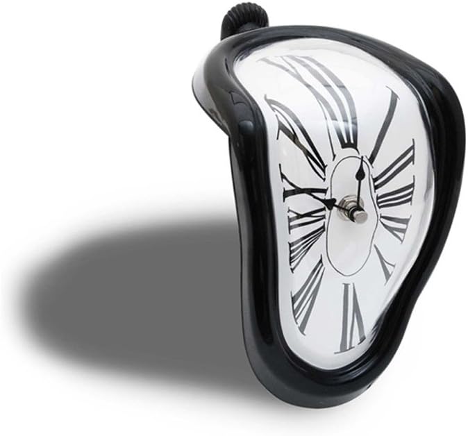 Schmelzende Uhr - Surrealistische Dali-Stil Tischuhr - Deko-Highlight