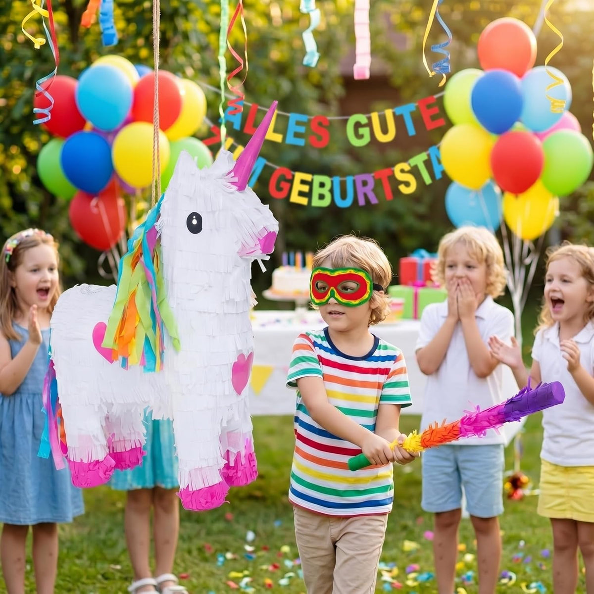 Pinata "Einhorn - Geburtstags Pinatas zum Befüllen