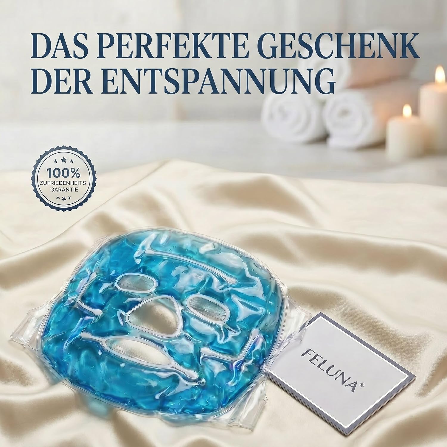 Feluna Gel Gesichtsmaske – Kühlende & Wärmende Entspannungsmaske
