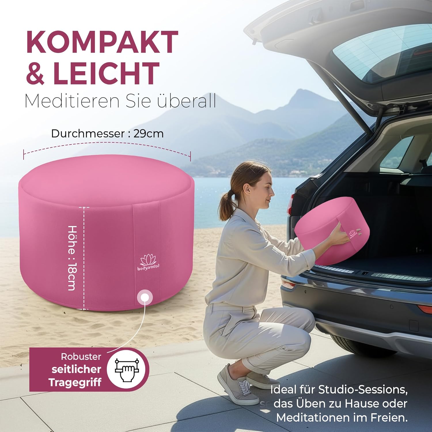 Yoga Meditationskissen - Ergonomisches Bodenkissen zur Entspannung