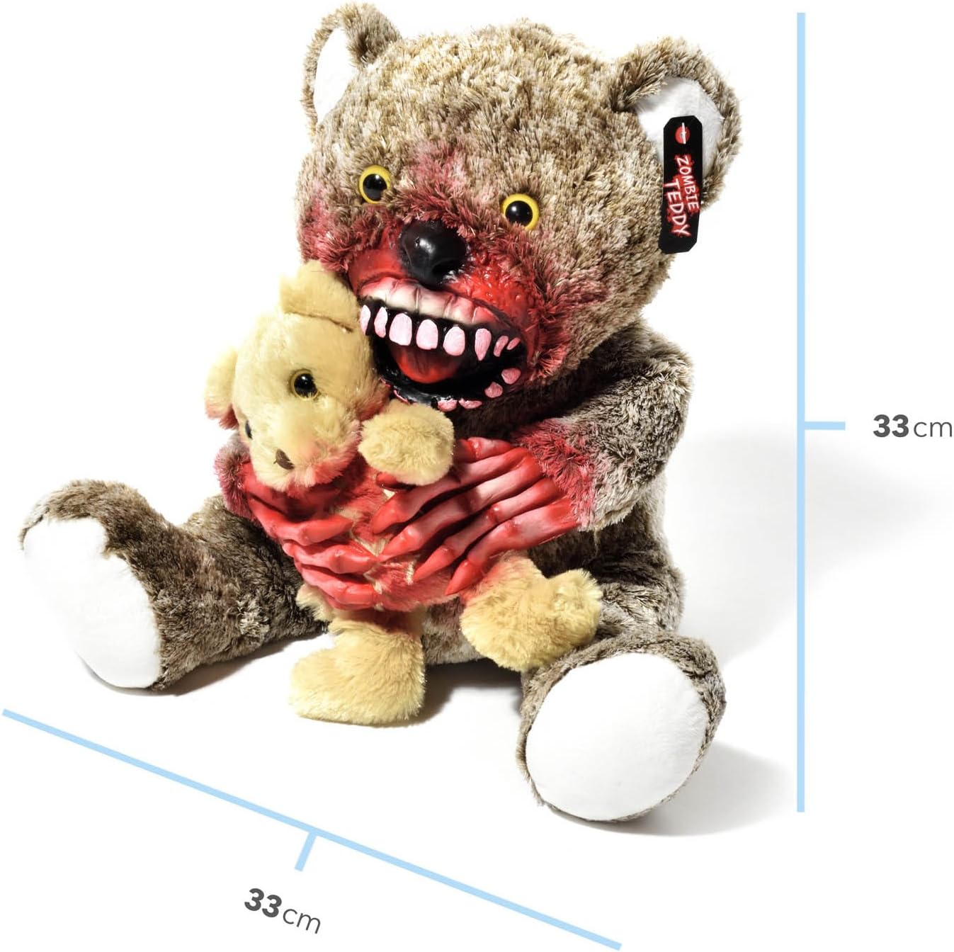 Zombie Teddybär - Gruseliges Horror-Geschenk - 30 cm Kannibale