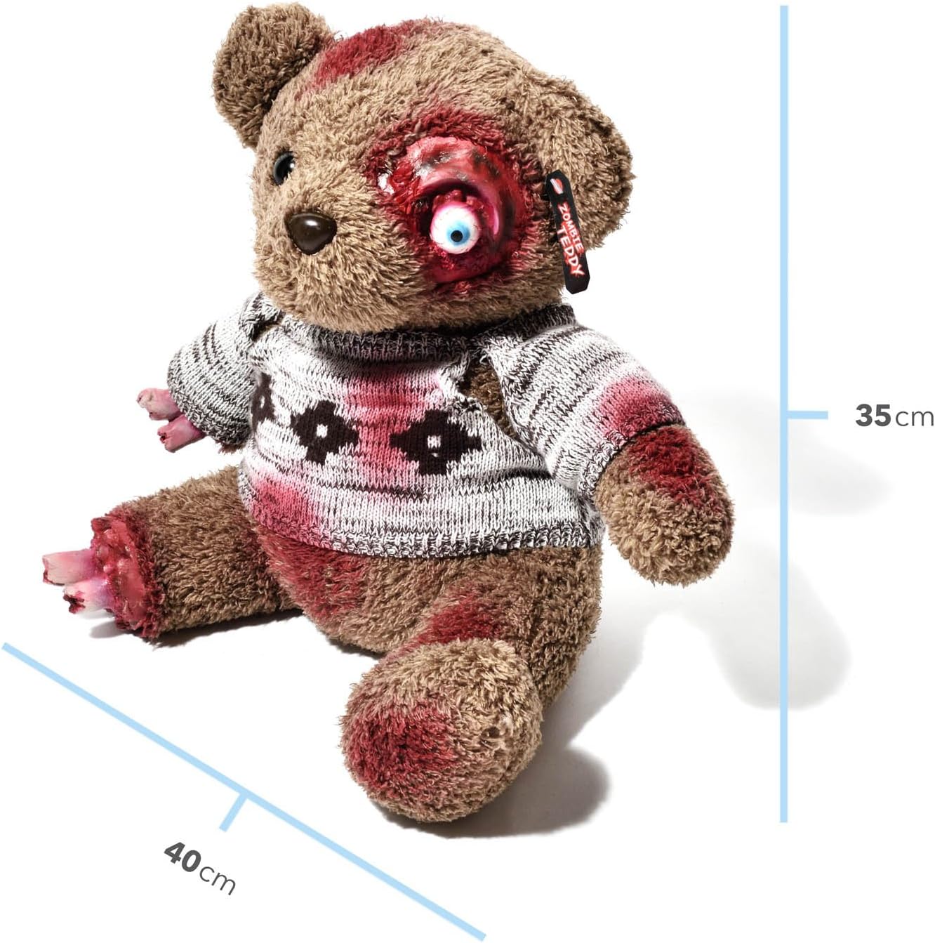 Zombie Teddybär - Gruseliger Horror-Plüsch für Halloween Fans