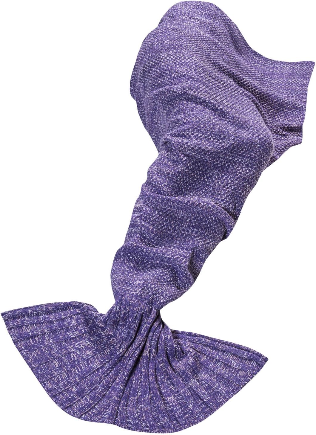 Feluna Meerjungfrau Kuscheldecke – 180x85 cm – Weiche Strickdecke