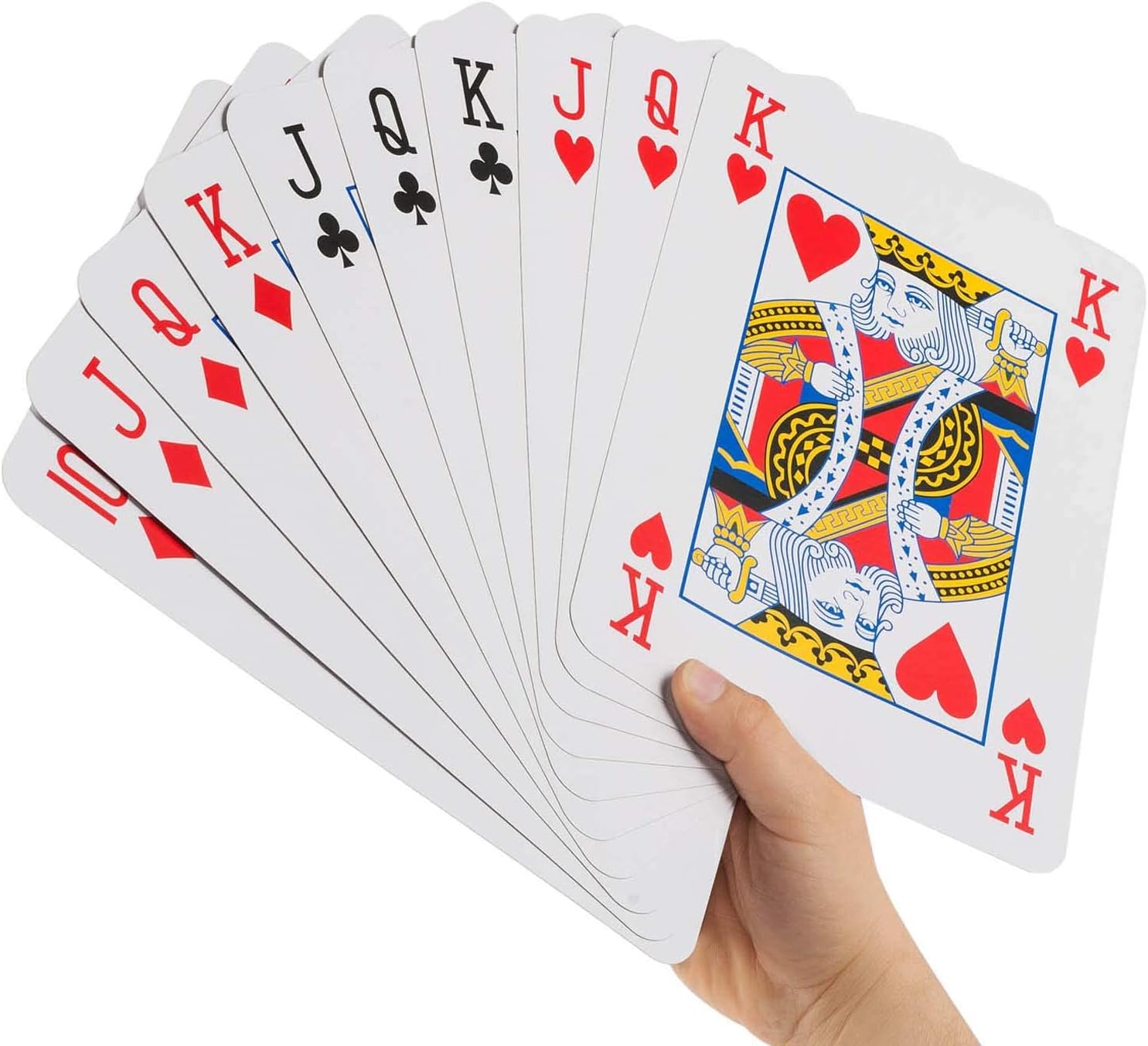 XXL Pokerkarten - Riesiges Jumbo-Kartenspiel 54-teilig (28x21cm)