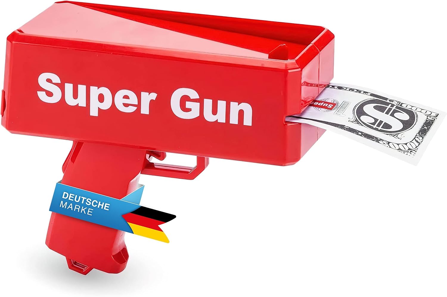 Super Money Gun Geldpistole – Party Cash-Cannon für JGA & Events