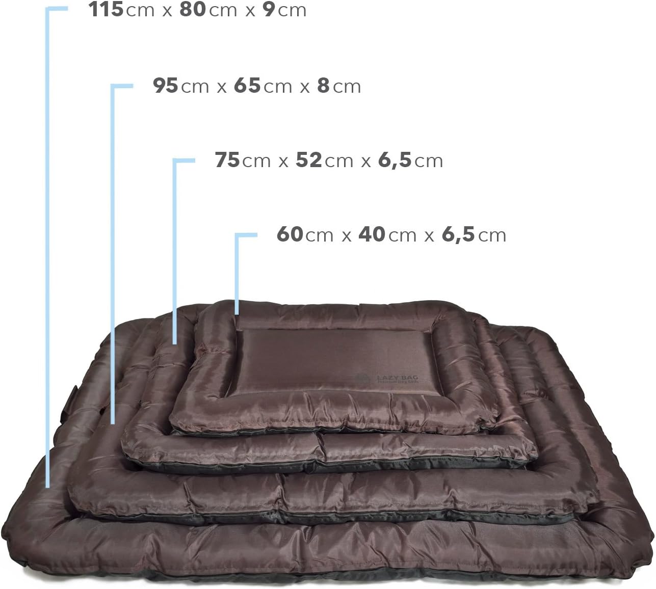 LazyBag Hundebett - Wasserfestes & Robustes Hundekissen für Hunde