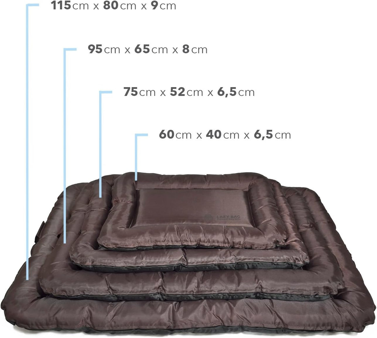 LazyBag Hundebett - Wasserfestes & Robustes Hundekissen für Hunde