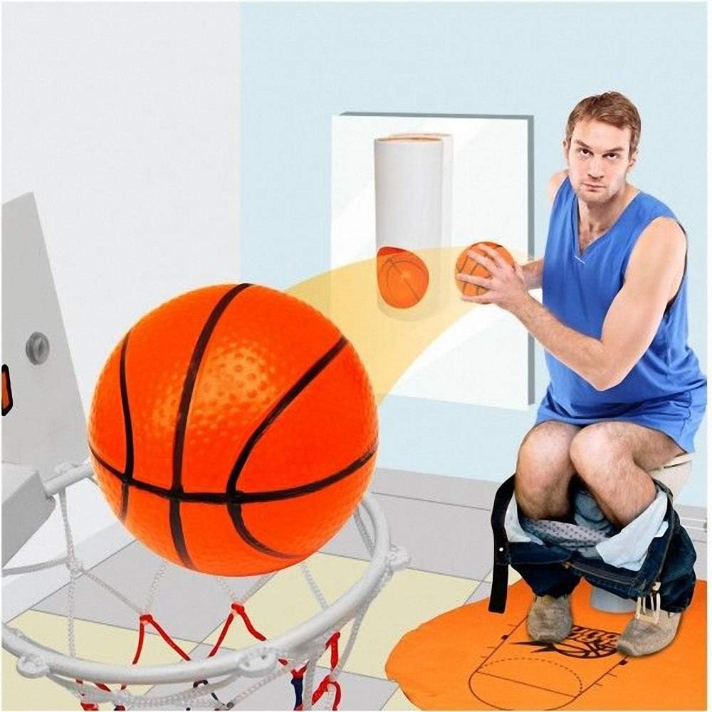 WC Basketball Set - Mini Toiletten-Spiel für mehr Spaß im Bad