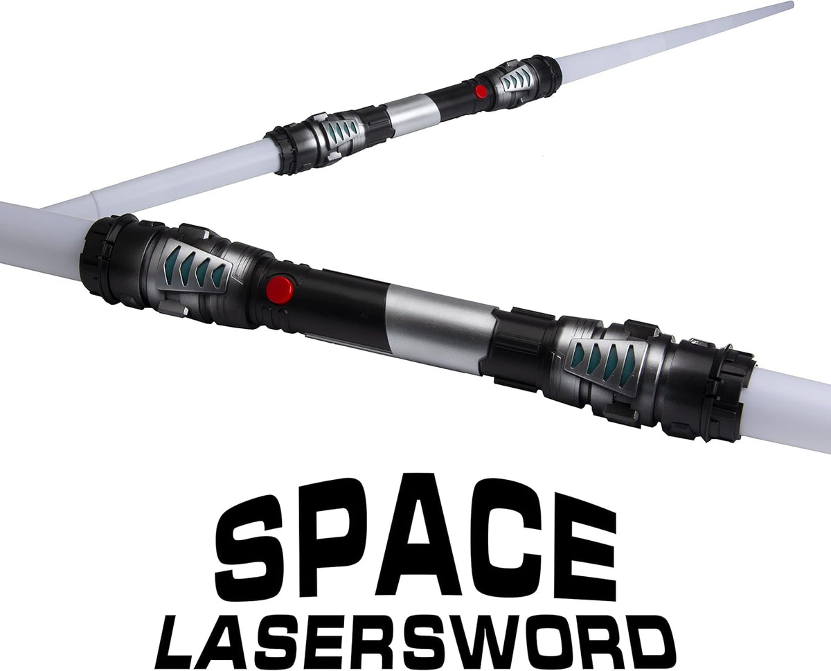 XXL Doppel-Lichtschwert 138cm mit Sound & Licht – Blau