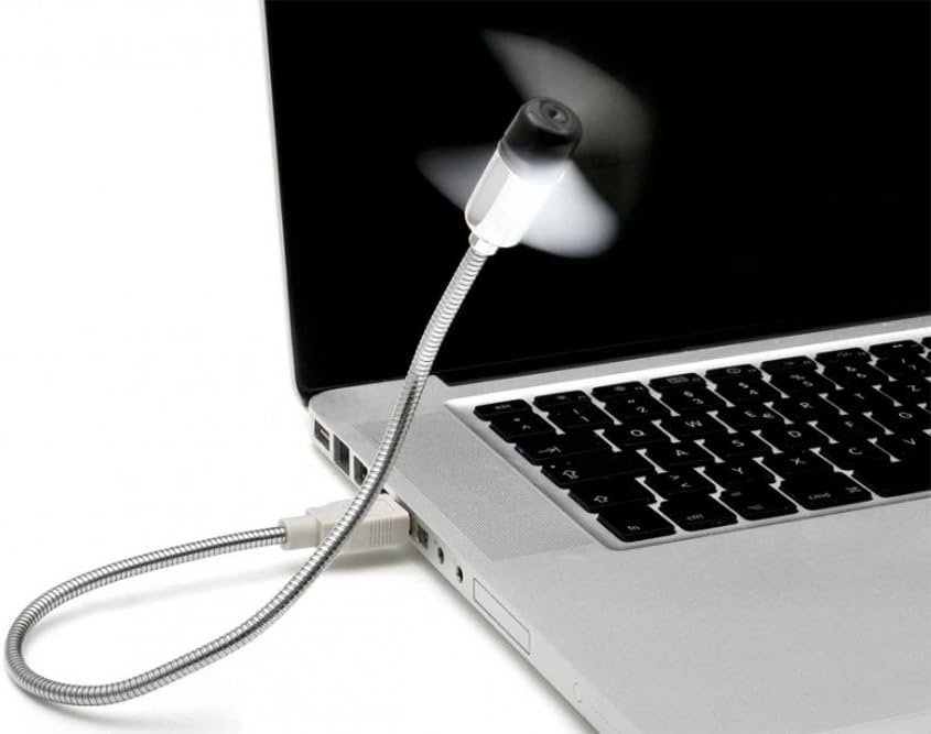 USB Ventilator mit flexiblem Schwanenhals für PC & Laptop