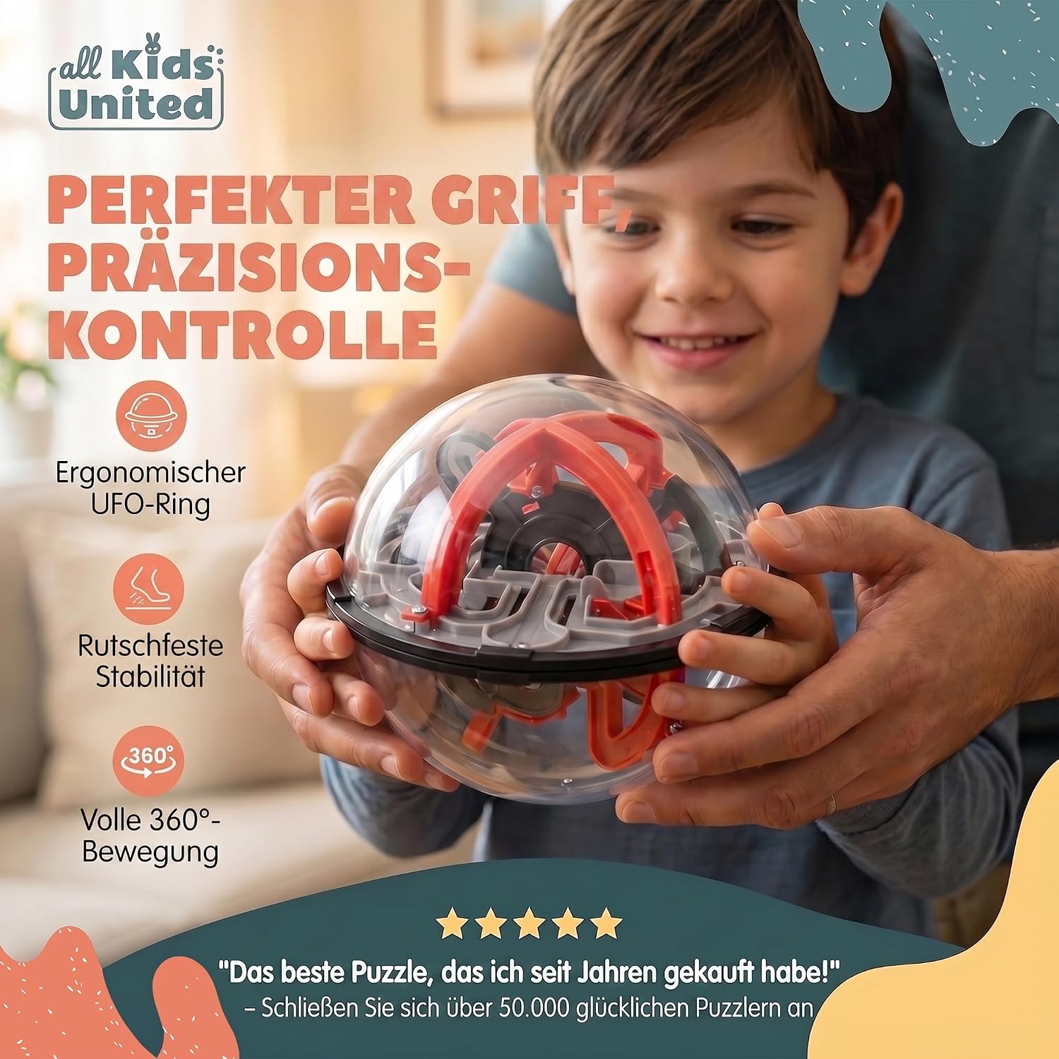 3D Kugel Labyrinth Puzzle – Magic Maze Geschicklichkeitsspiel