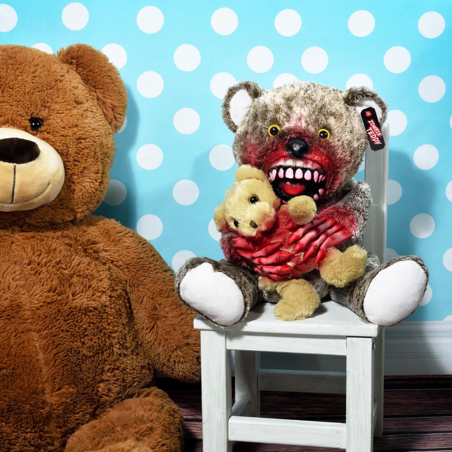 Zombie Teddybär - Gruseliges Horror-Geschenk - 30 cm Kannibale