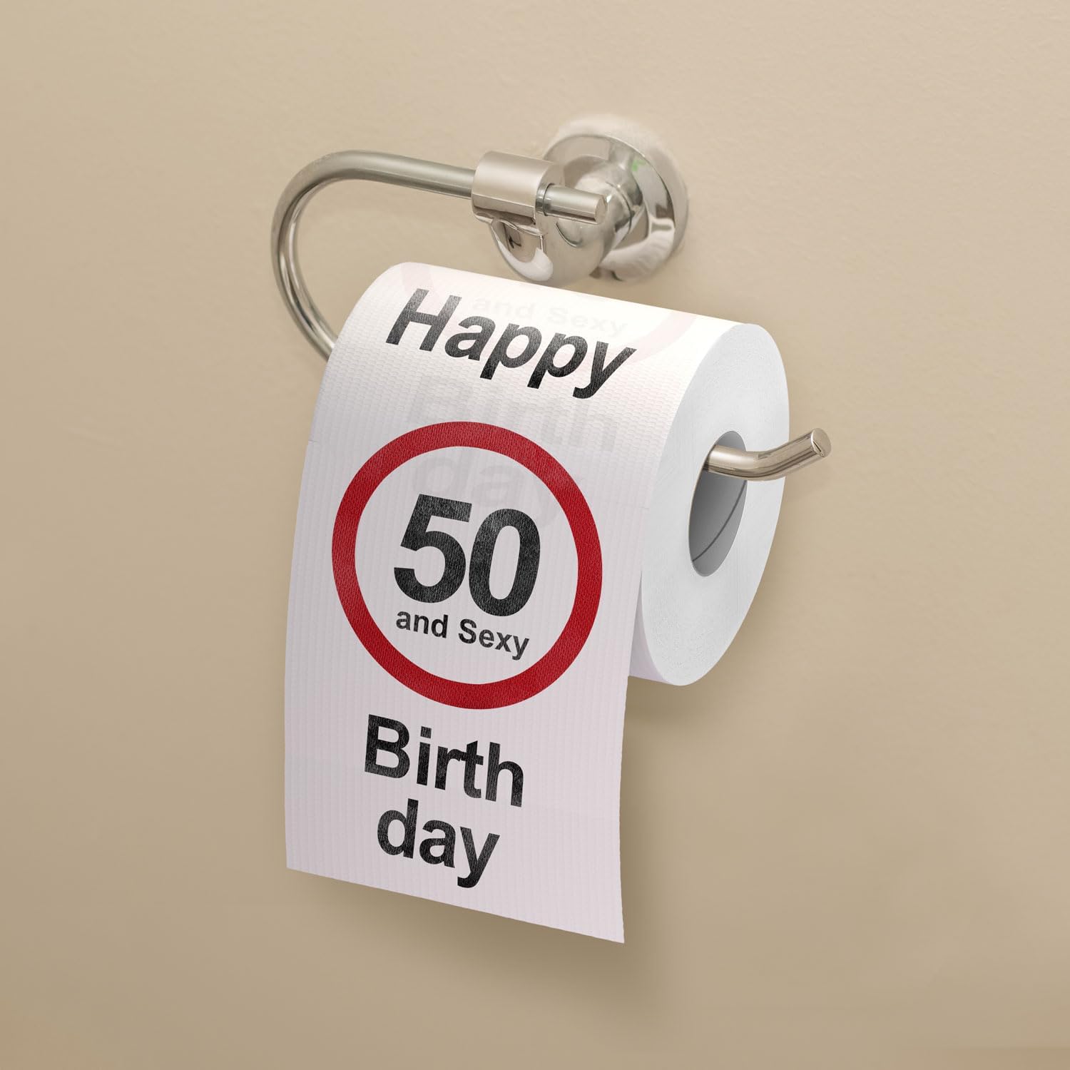 Klopapier 50. Geburtstag - Lustiges Toilettenpapier Scherzartikel