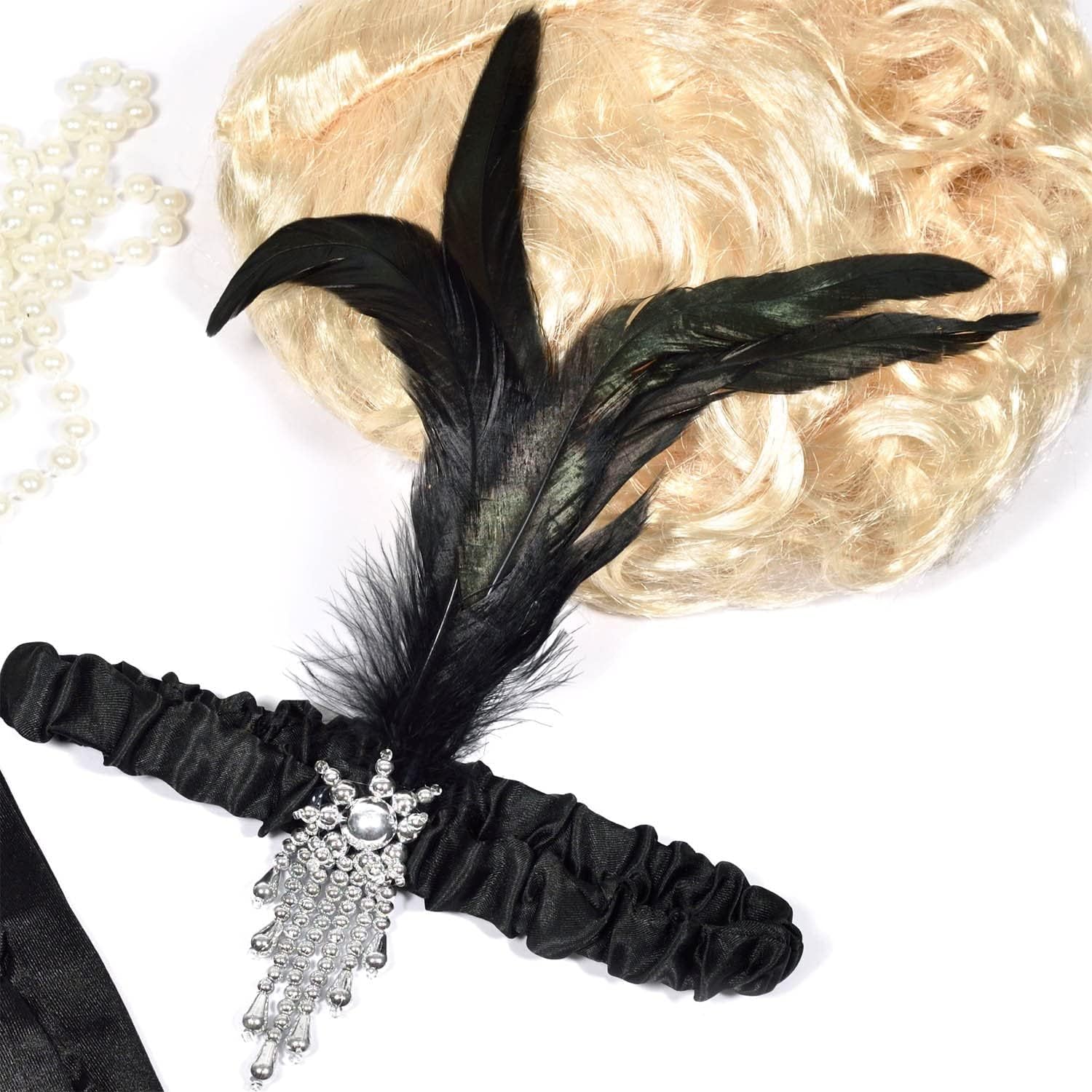 Charleston Kopfband - 20er Jahre Flapper Haarband für Mottopartys