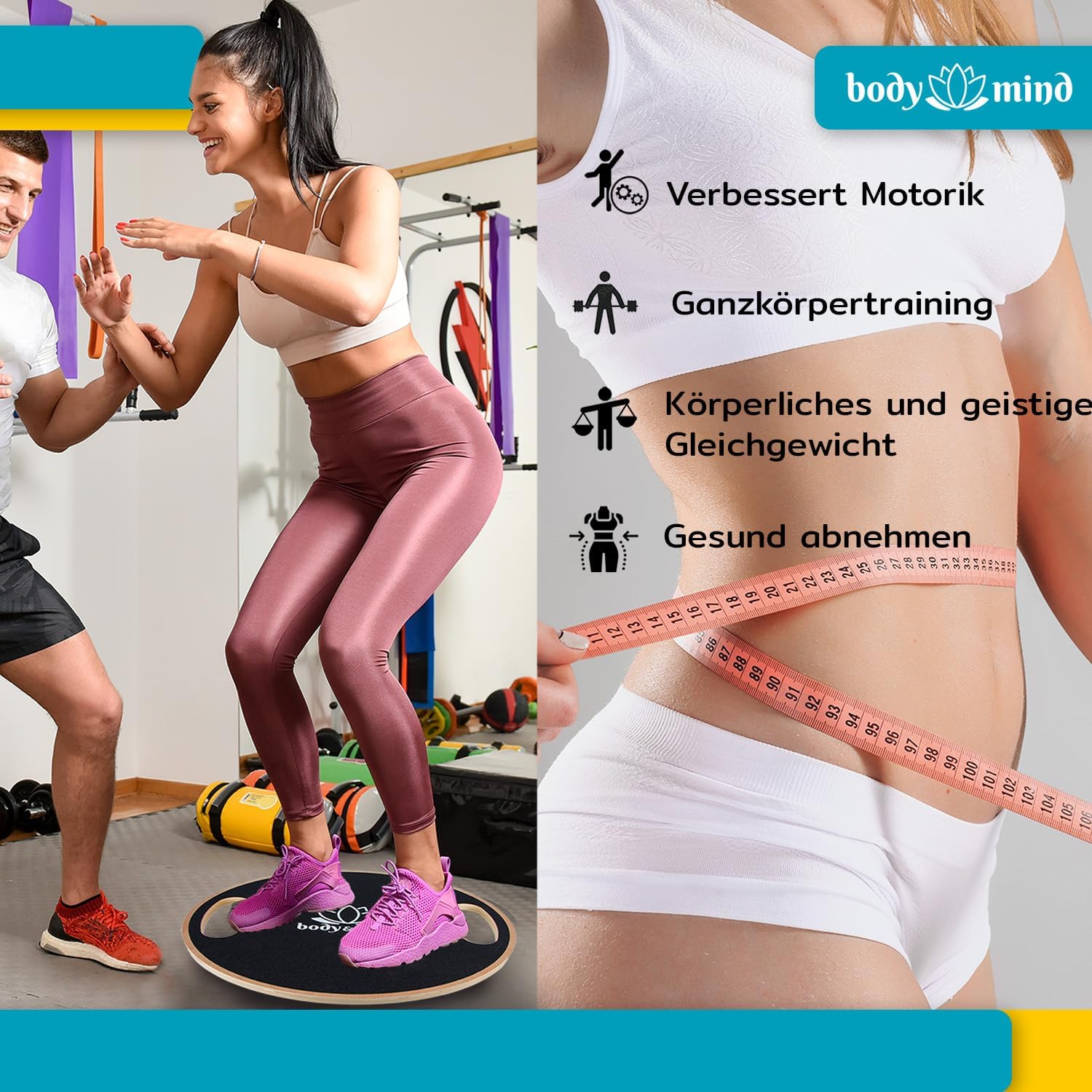 Balance-Board Deluxe – Stabiles Wackelbrett für Core & Fitness