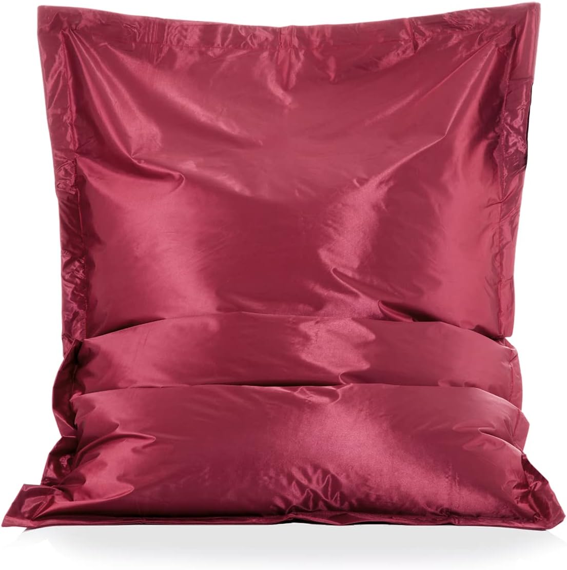 Smoothy Sitzsack Metallic Junior XL für Kinder - Rot - 140x110 cm