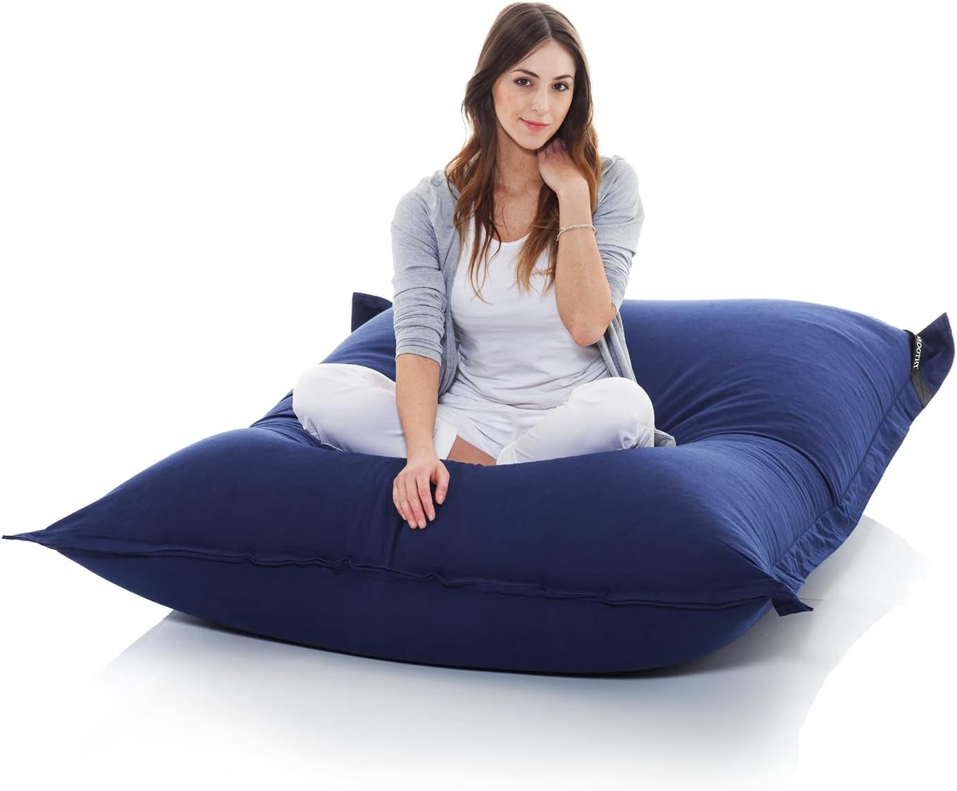 Smoothy Sitzsack Classic Cotton 180x140 cm – Indigo-Blau