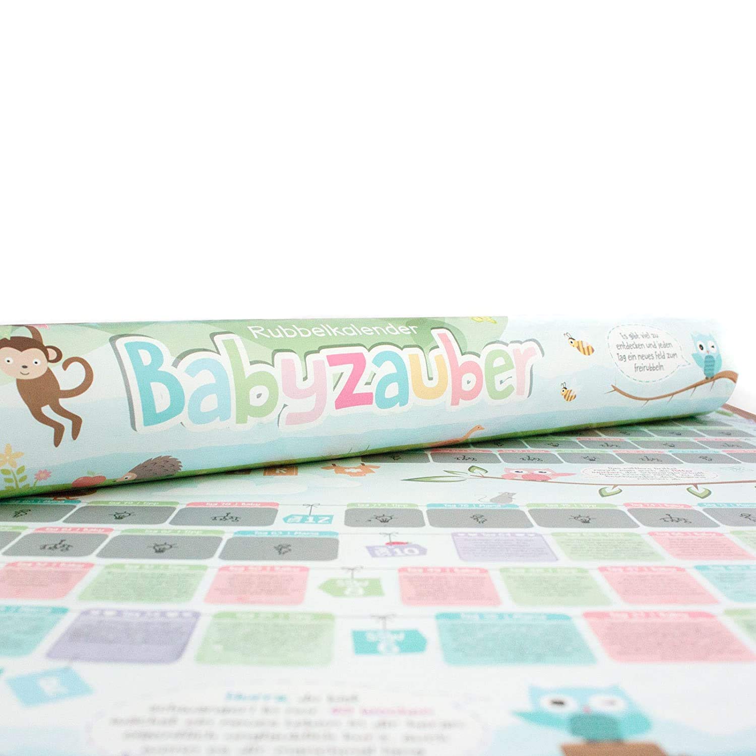 Babykalender Schwangerschaft - Rubbel-Poster für werdende Mamas