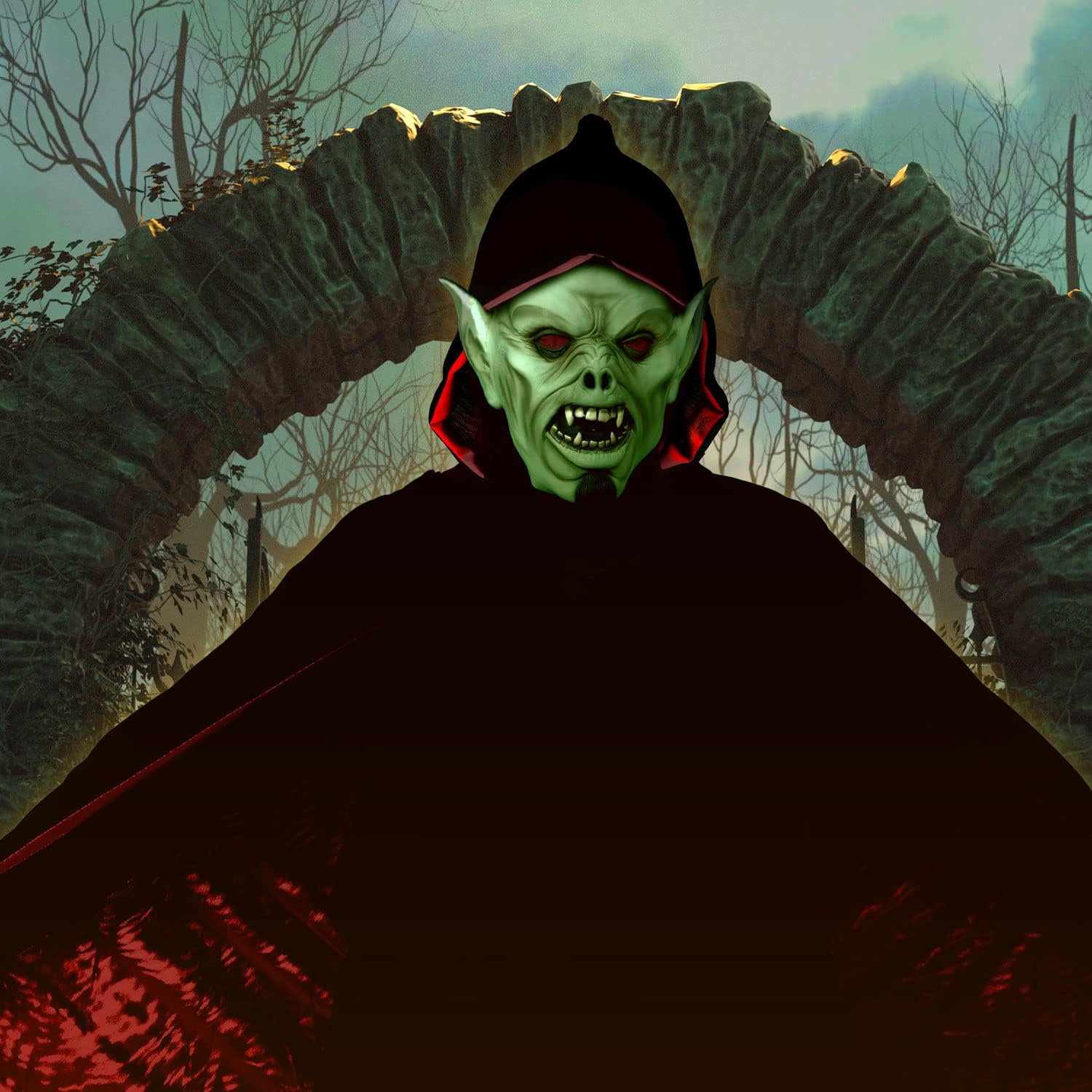 Vampir-Umhang für Kinder - Dracula Mantel & Halloween Kapuzencape