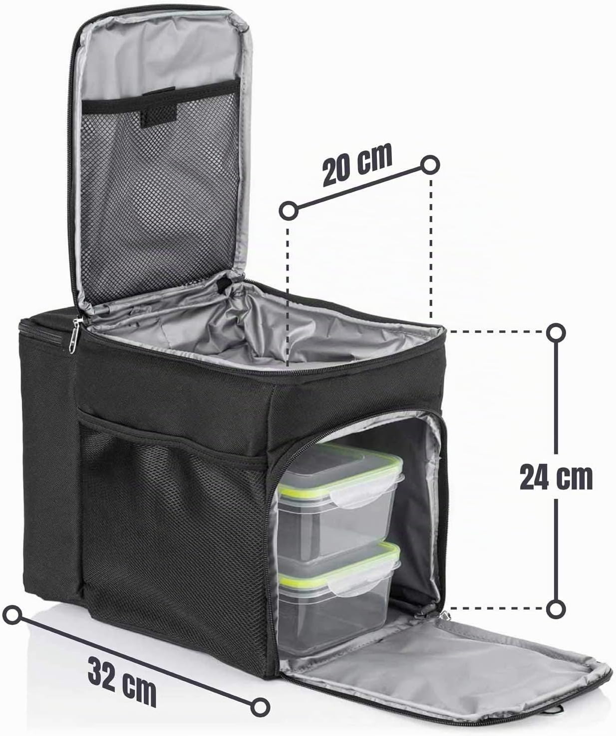 Dimono Kühltasche 15L Set inkl. 3 Frischhaltedosen Blau