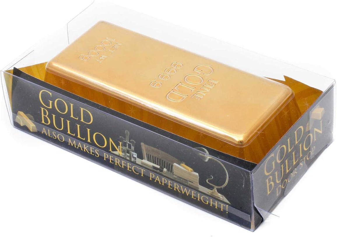 Türstopper Goldbarren - Luxus Deko-Briefbeschwerer - Gold-Optik
