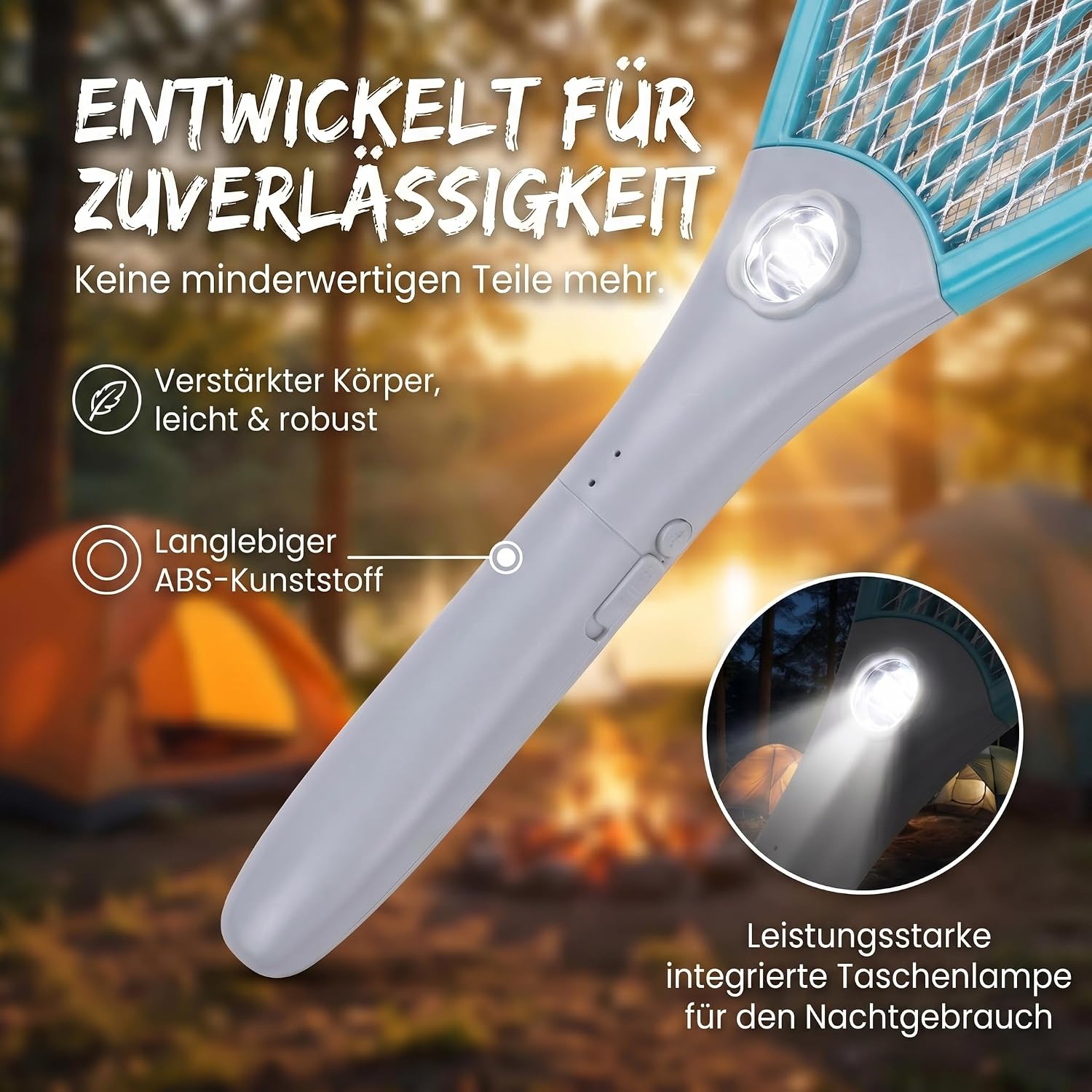 Elektrische Fliegenklatsche - Mücken- & Insektenvernichter