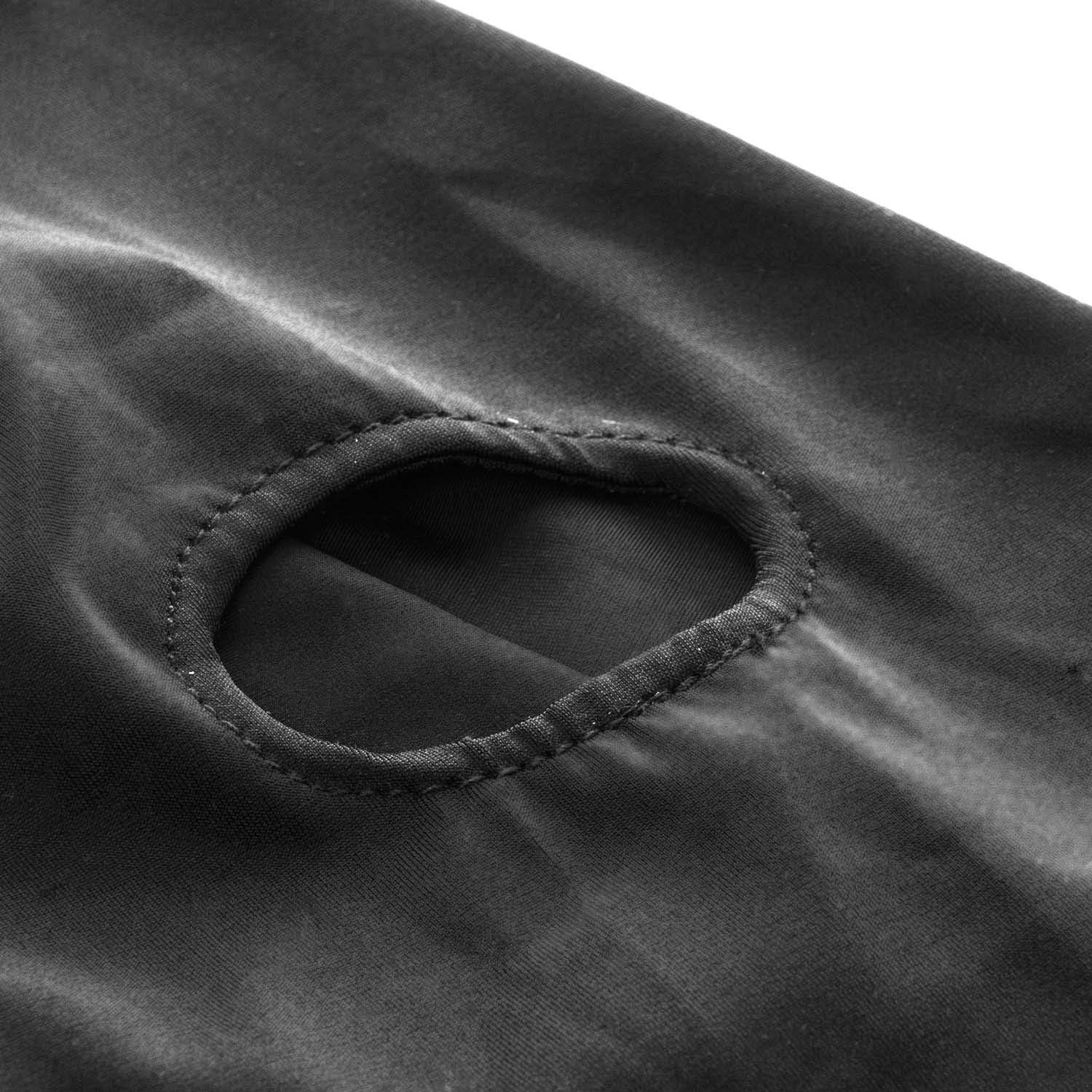 Erotische BDSM Fetisch Maske - Dehnbare Bondage-Haube mit Mundöffnung