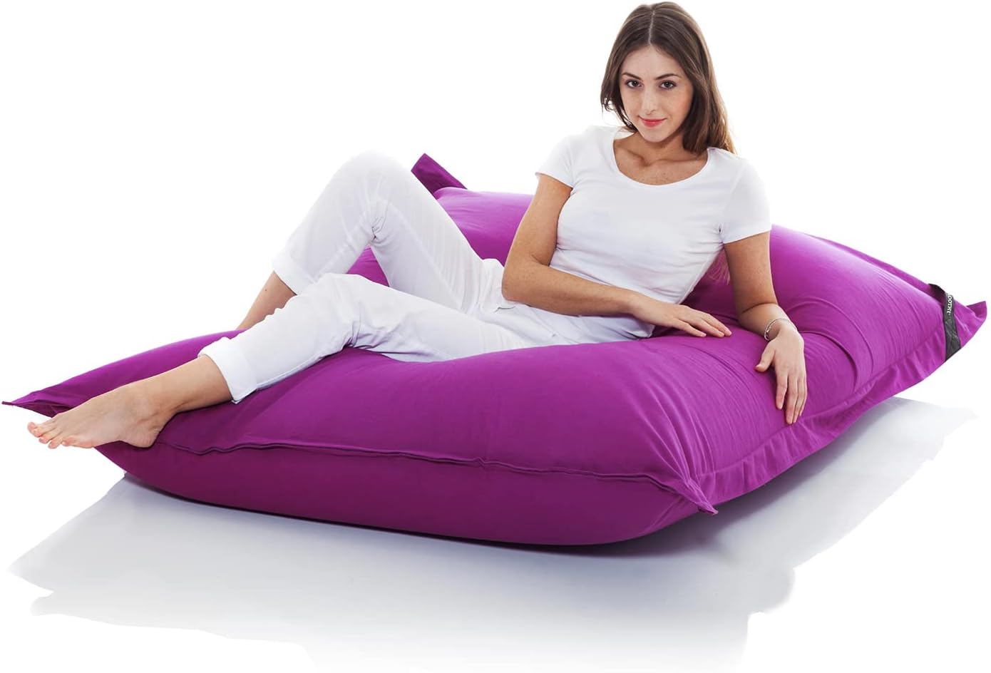 Smoothy Classic Cotton Sitzsack 400L – Amethyst-Lila – XXL Sitzkissen