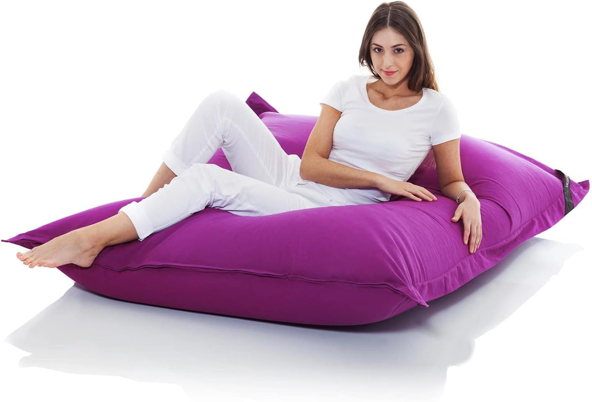 Smoothy Classic Cotton Sitzsack 400L – Amethyst-Lila – XXL Sitzkissen