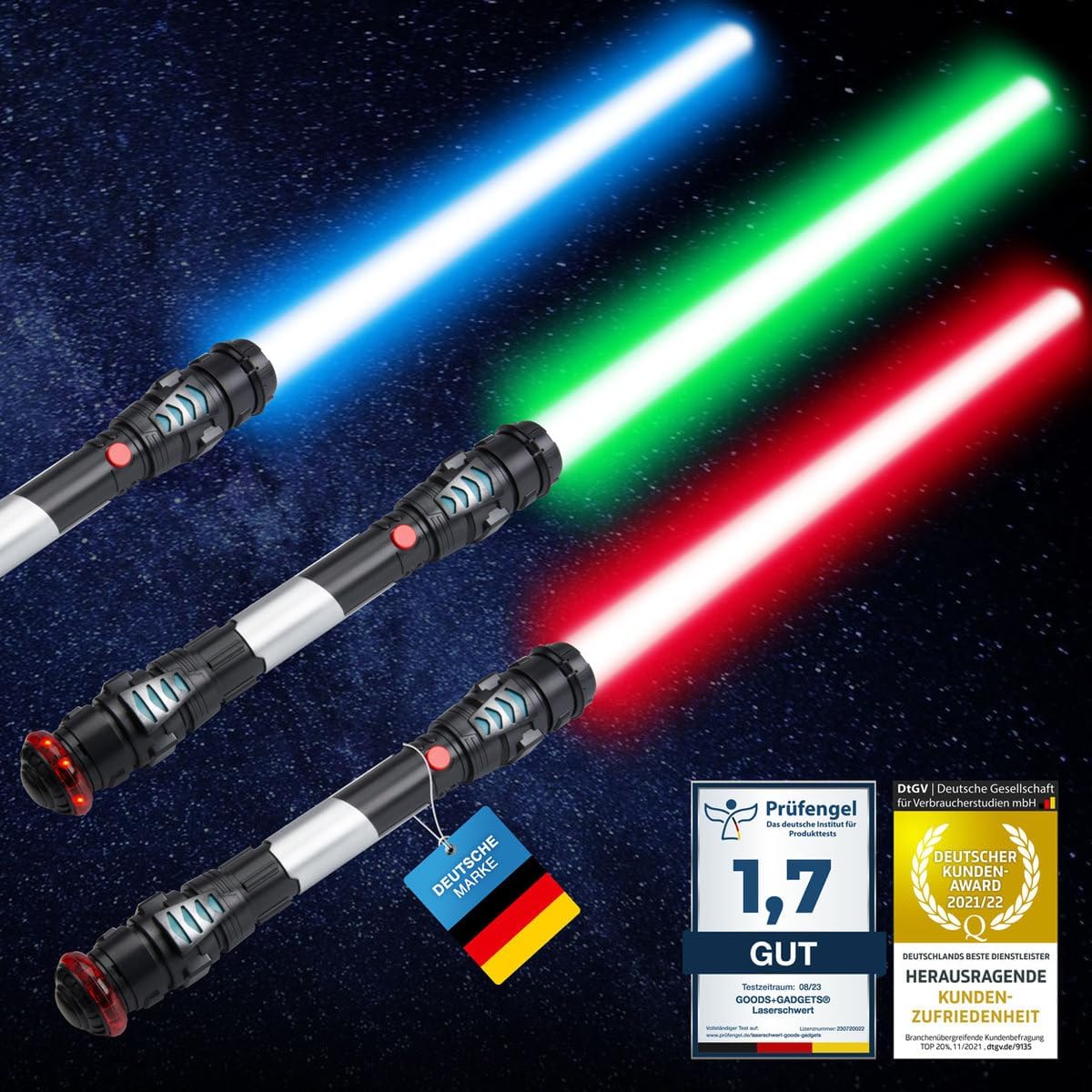 Laserschwert 108 cm – Lichtschwert mit Sound & Vibrations-Effekt