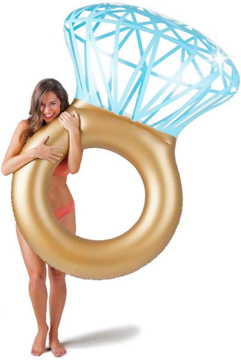 Aufblasbare Diamantring-Badeinsel XXL – Luxus Pool-Luftmatratze