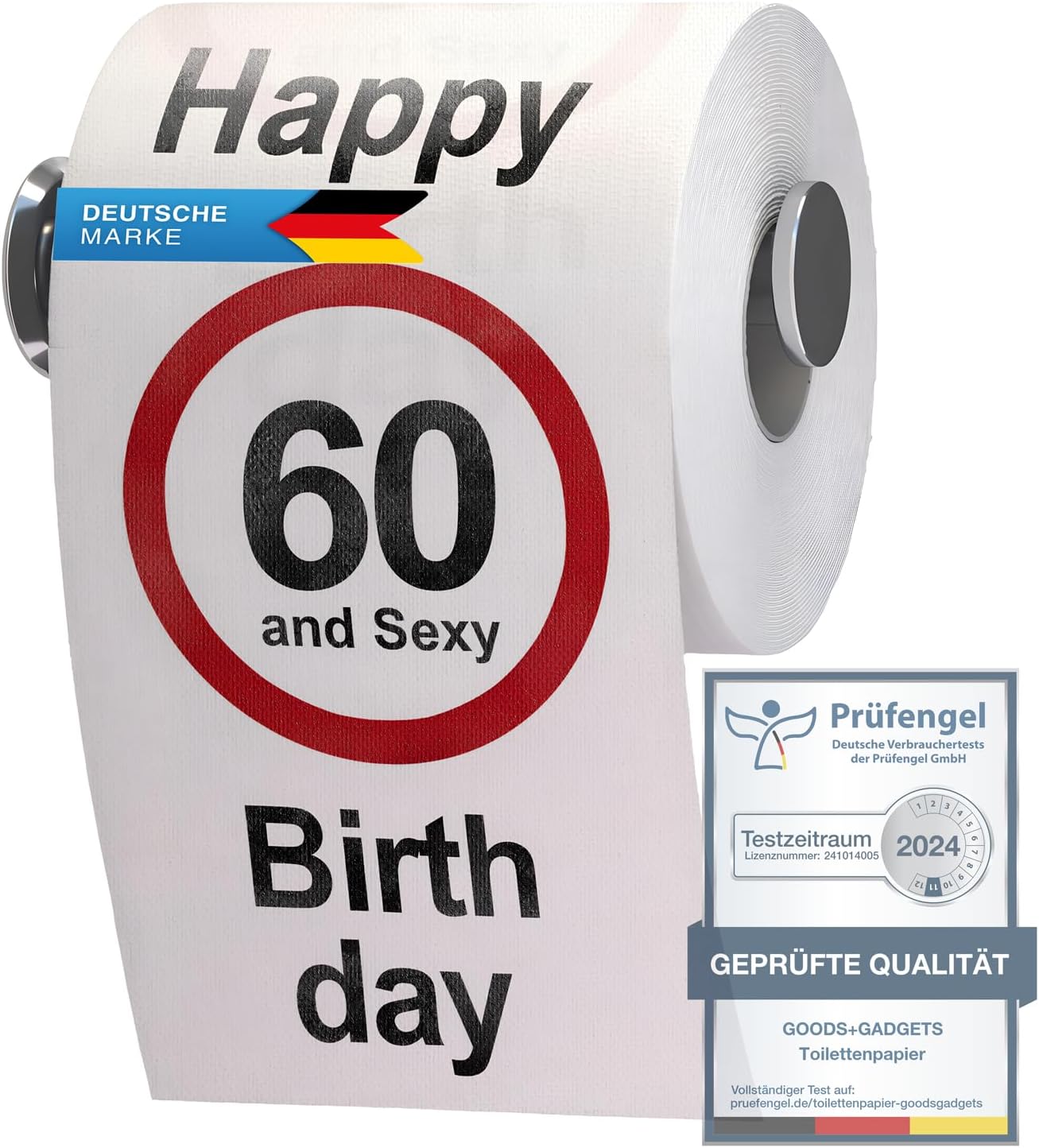 Klopapier zum 60. Geburtstag – Lustiges Party-Geschenk & Deko