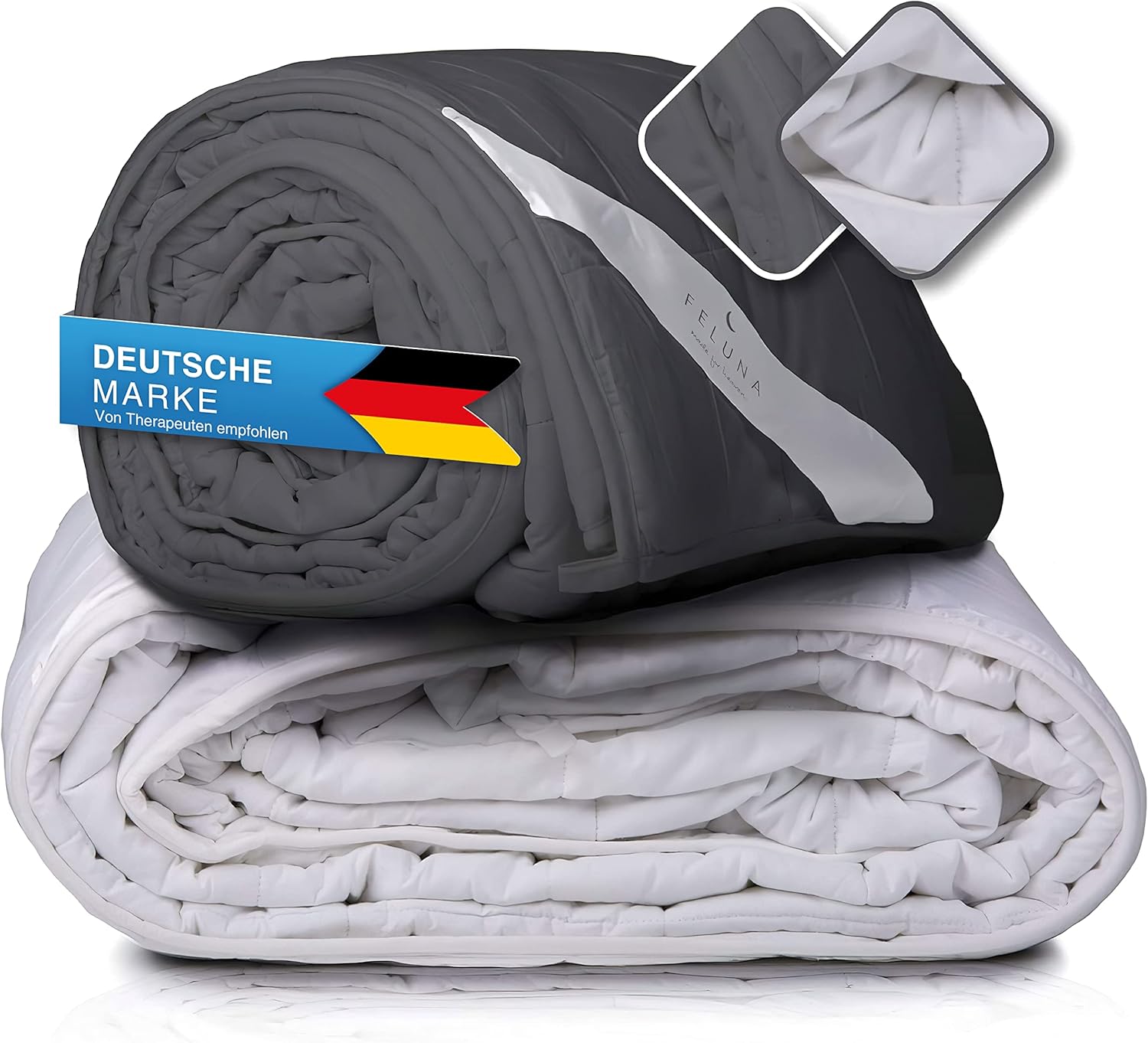 Schwerkraftdecke 8kg 200x155cm - Premium Therapiedecke für Entspannung
