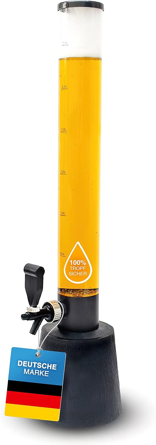 Biersäule 3,5L – Party-Getränkespender mit Zapfhahn – Biertower